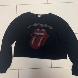 Garage Rolling Stones Crop Top